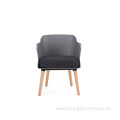 Simple design Upholstered seat arm fabric leisure chair